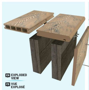 Installation de terrasse en COMPOSITE