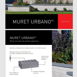Nouveau muret Urbano de Permacon