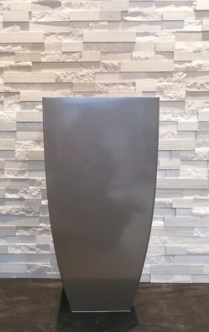 Pot en acier galvanisé arqué 35x68cm GRIS