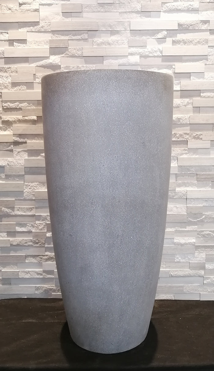 Pot fiberstone obus 40x100cm GRIS