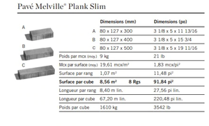 Pavé Melville Plank Slim
