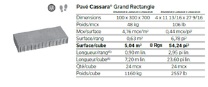 Pavé Cassara Grand Rectangle