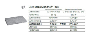 Dalle Méga-Mondrian Plus 60